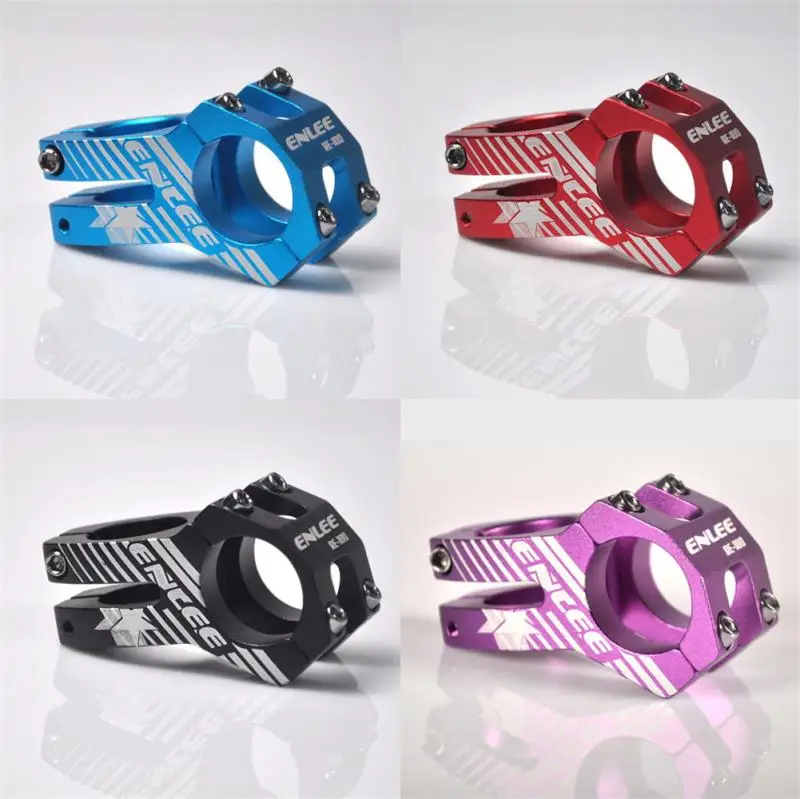 

ENLEE Cycling Mountain Bike Stem 31.8*45mm High-Strength Short Stem Tube Aluminum Alloy Hollow Stem Bicycle Accessories