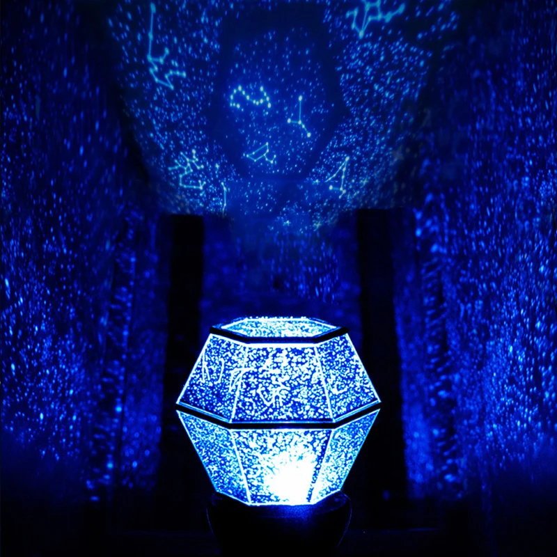 Bright Starry Sky Projector Remote Control Rotating Star Light Projection Night Light LB88