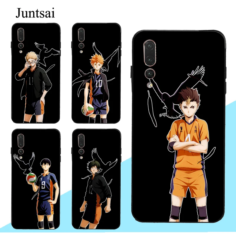 Haikyuu! Чехол Karasuno для волейбольной команды Huawei P20 P30 P40 Pro P10 Lite Mate 10 20 30 P Smart 2019 Z |