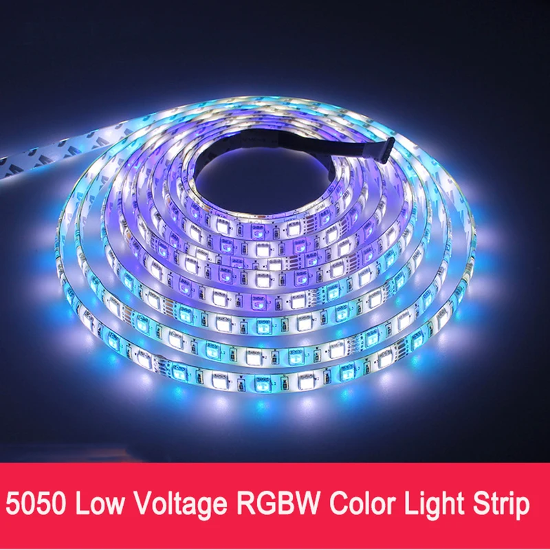 

DC12V 24V 5m Waterproof Flexible 5050-60leds / m RGB + W/RGB + WW Warm White 10mm PCB Led Strip Light For Home Decoration