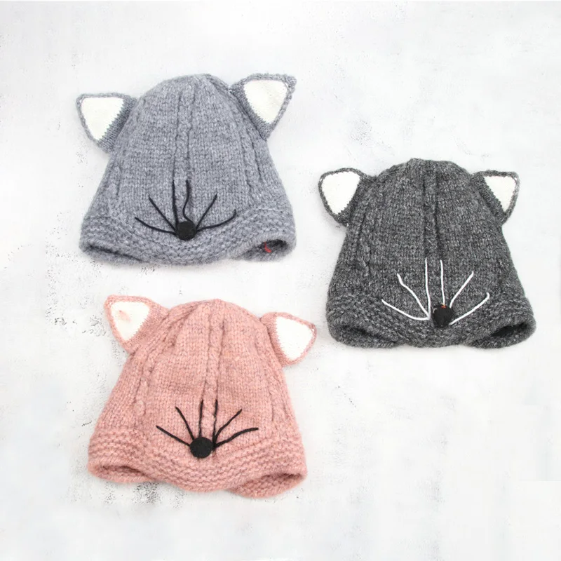 Детская зимняя вязаная шапочка с милой бородой для малыша мягкая шапка мальчиков