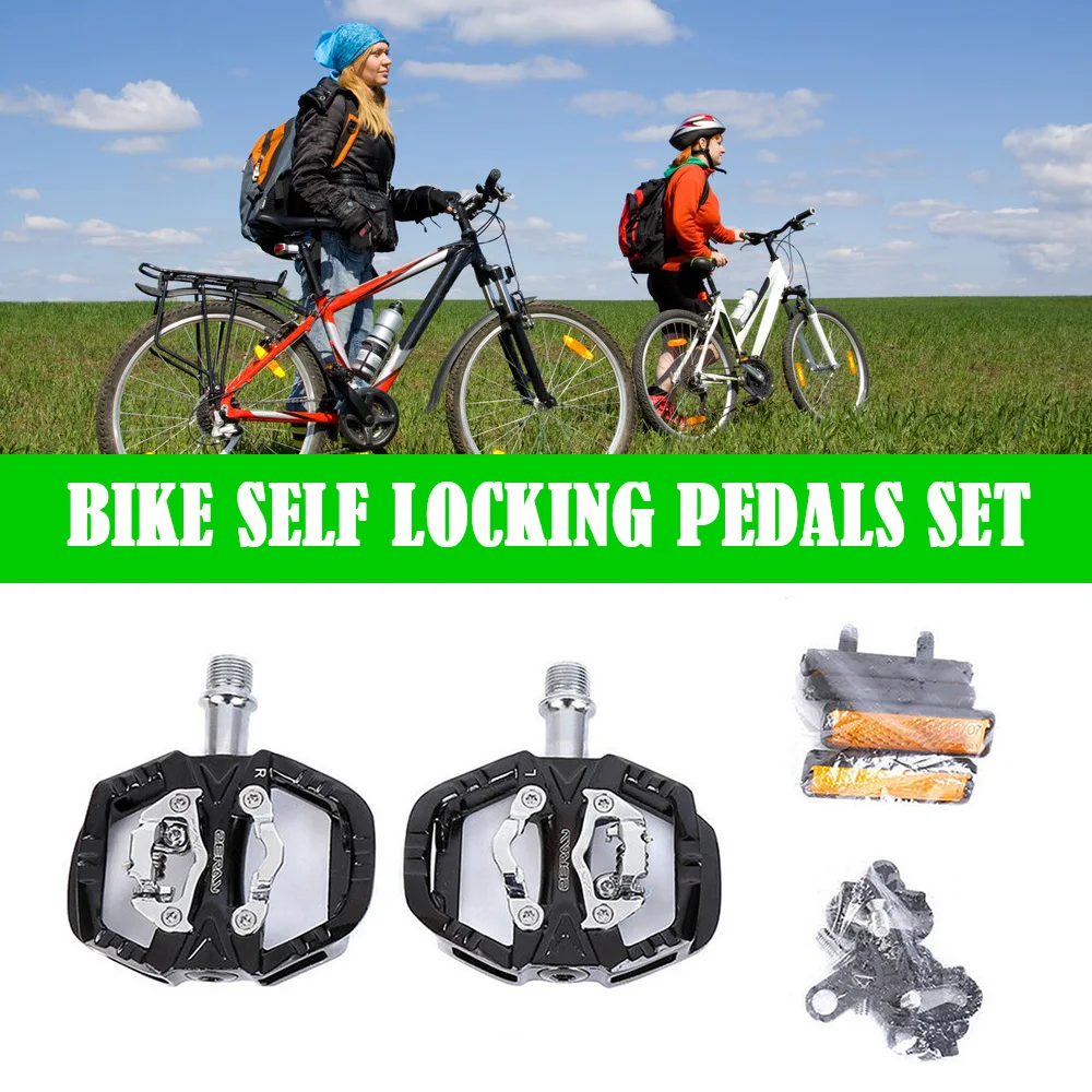 

ZERAY Bike Self-locking Pedals Set Mountain Bike Clipless ZP-109S Pedals for Shimano SPD Road Bicycle Accessories
