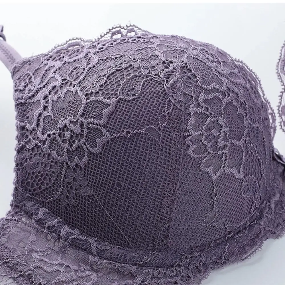 

SXTHAENOO 2021 Women's Sexy Slim Push-up Chest Wide Lace Gathering Underwear Thin Thin Thick Breathable Bra Cover