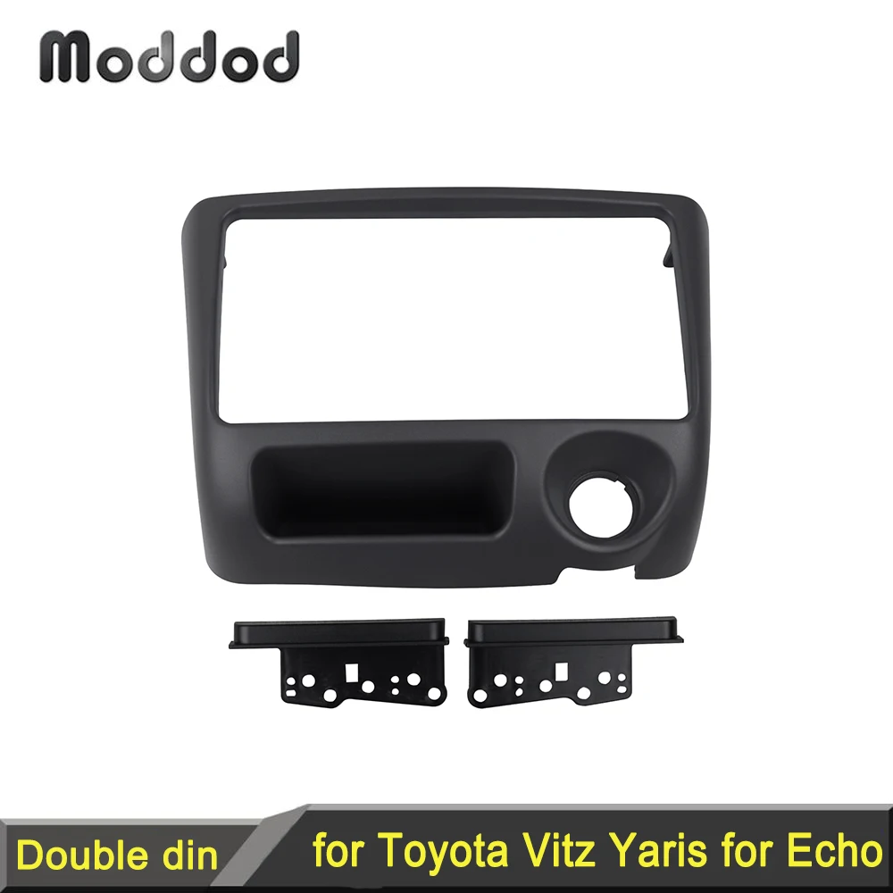 Автомобильная Радио фасция подходит для Toyota Vitz Yaris Echo 1999-2005 Dash Kit Стерео DVD плеер