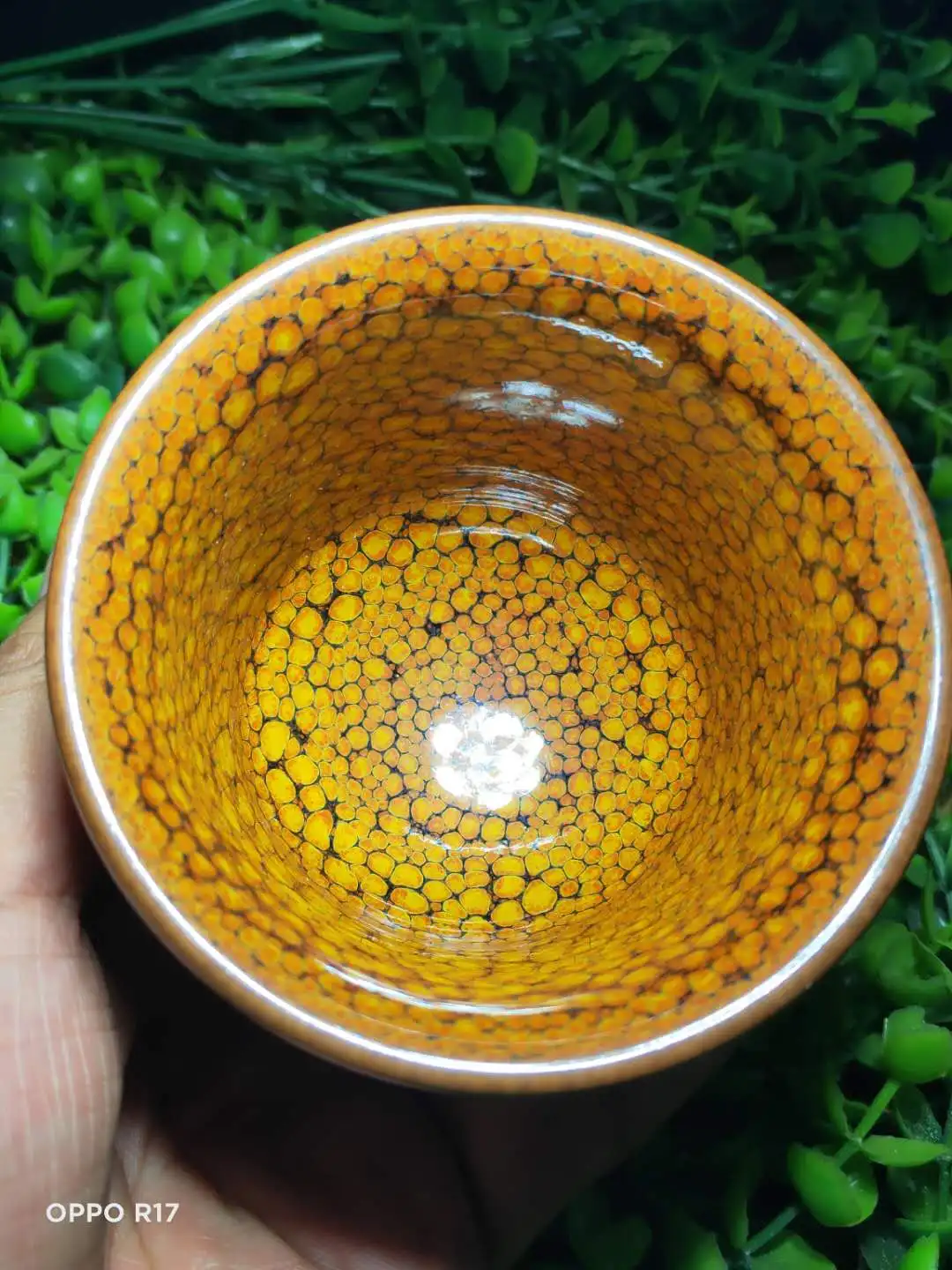 

Jianzhan Chinese Song Dynasty Style Jian Ware Tea Cup Oil Spot Glaze Ceramic Cups Blue Pottery Kungfu Tea Bowl Matcha Chawan