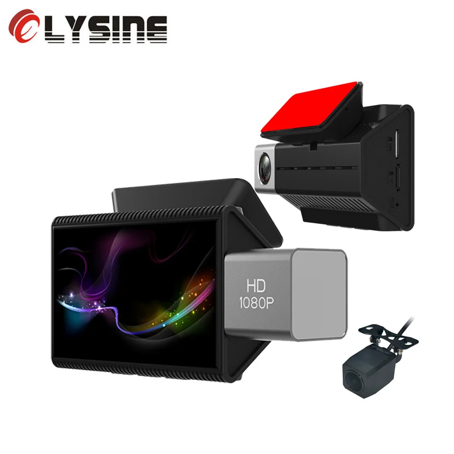 Olysine D85 Автомобильный видеорегистратор с двойной камерой ADAS GPS WiFi Full HD 1080P Android 8 1 4G