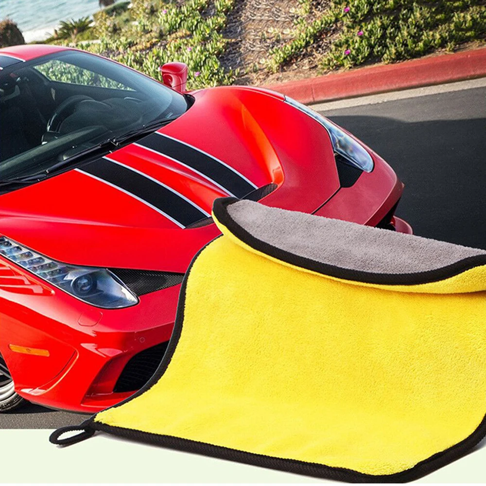

JUNGLEFLASH 30x30/40/60cm Car Wash Microfiber Towel Car Cleaning Tools Drying Cloth Car Care Cloth Detailing Car Washing