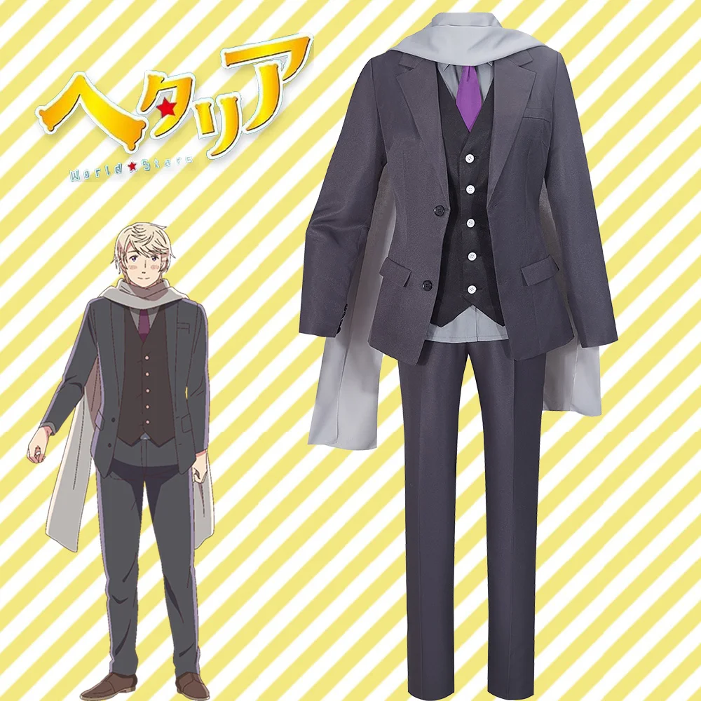 Костюм Hetalia World Stars для мужчин и женщин официальный Повседневный приталенный