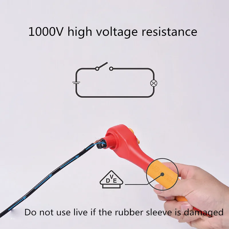 

VDE high voltage 1000V two-way labor-saving ratchet wrench repair wrench universal grip wrench