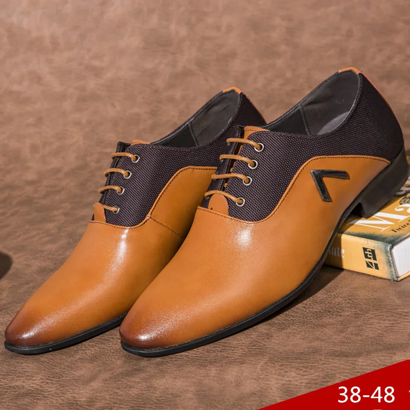 Формальные туфли Мужские модельные кожаные свадебные мужские оксфорды для