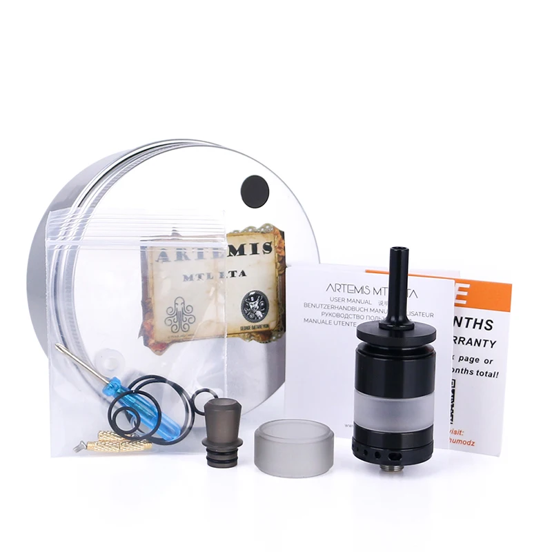 

Original Cthulhu Artemis MTL RTA Tank w/ Easy Single Coil Building & 22mm Diameter Vape Vaporizer vs Zeus X/ Zenith / Vinci