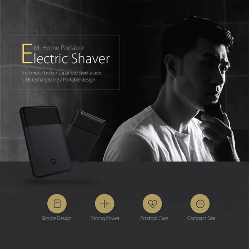 Оригинал 01 электробритва для мужчин умная портативная мини бритва полностью