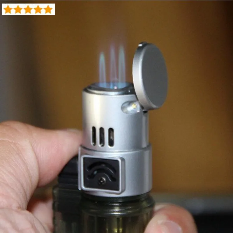 Ветрозащитная Зажигалка Видимый газ Синий Пламя факел турбо распылитель