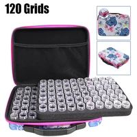 1554607080120bottles diamond painting mosaic bead organizer box accessories embroidery container bag zipper carry case tool