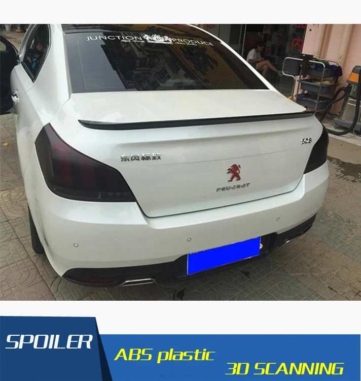 Спойлер для Peugeot 508 высококачественный спойлер из АБС-материала заднего крыла