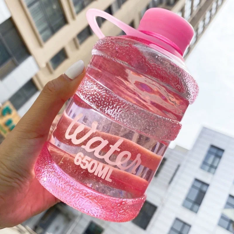 

(Promotional merchandise)Creative water cup portable simple mineral bucket plastic student male mini