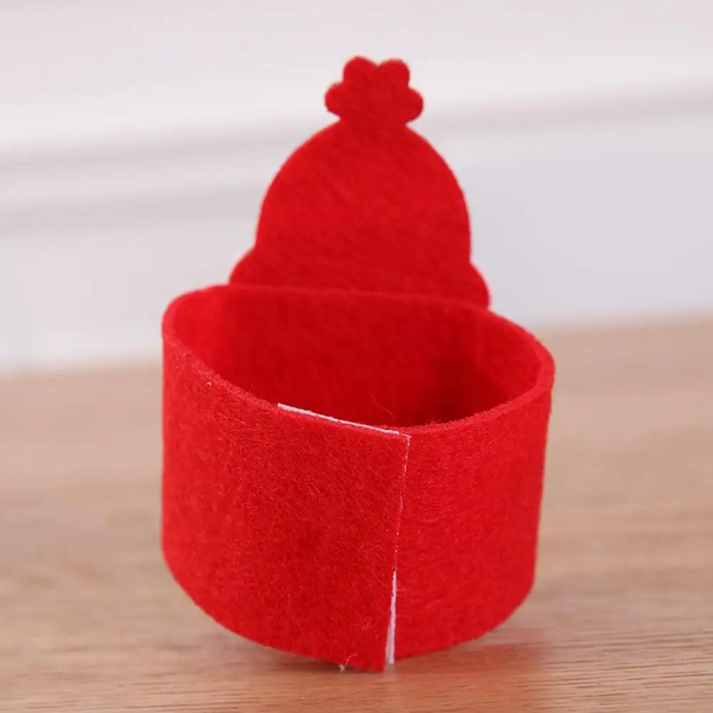 4 шт. Рождество Санта Клаус пряжки кольца для салфеток подставки под салфетки