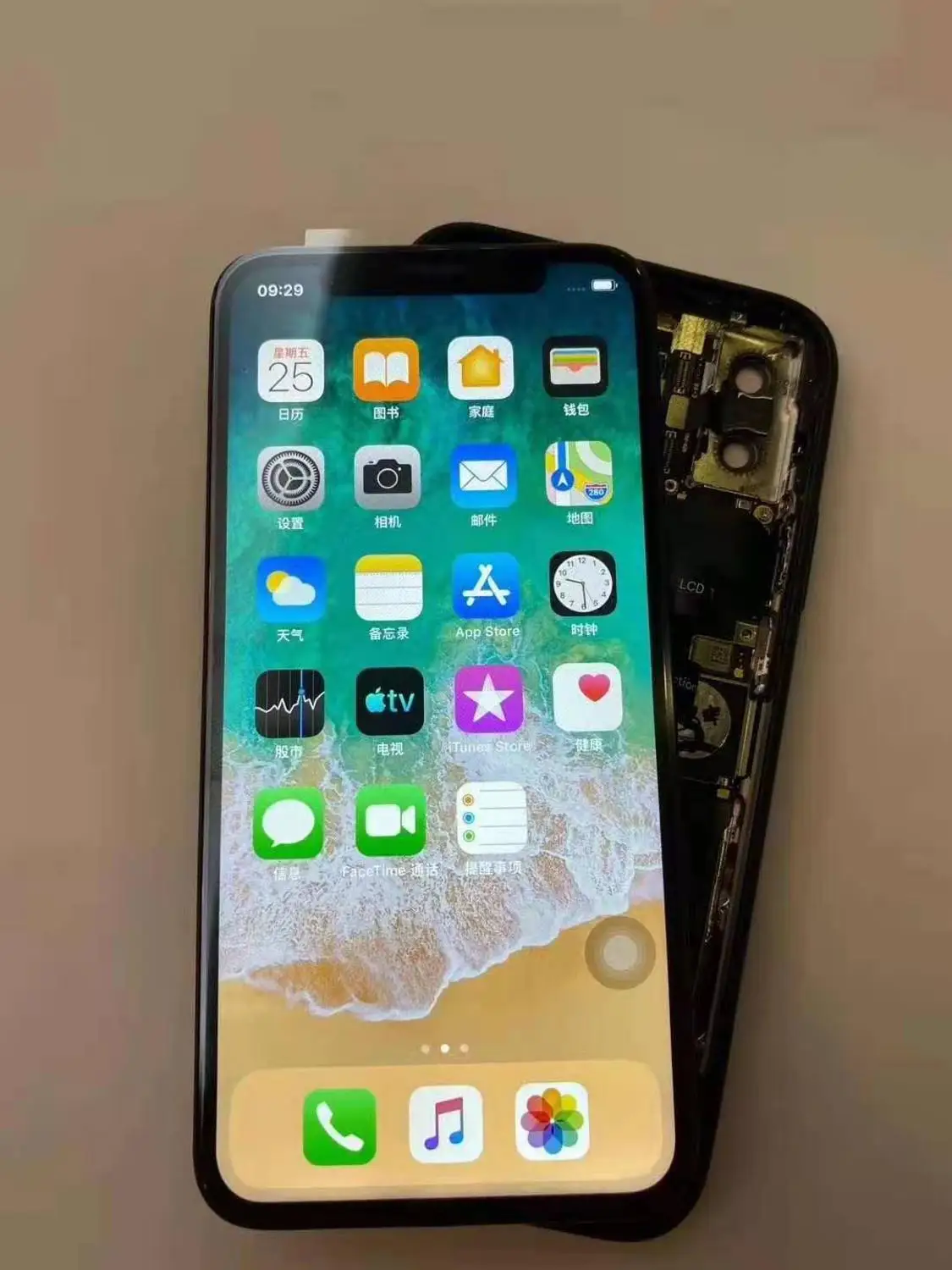ЖК-дисплей OLED с сенсорным экраном и дигитайзером в сборе для iPhone XS черный высокое