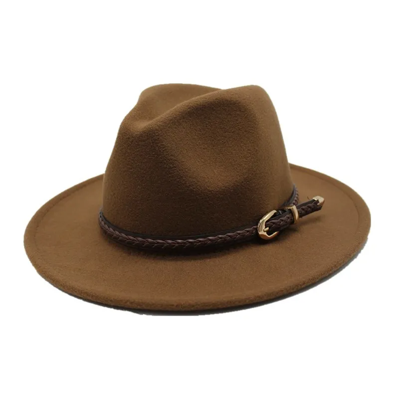 OZyc осенне-зимняя Мужская Шляпа fedora Классическая sombrero пушистый головной платок Шерстяная кепка солнцезащитный козырек для мальчиков Высокое качество шапки bone