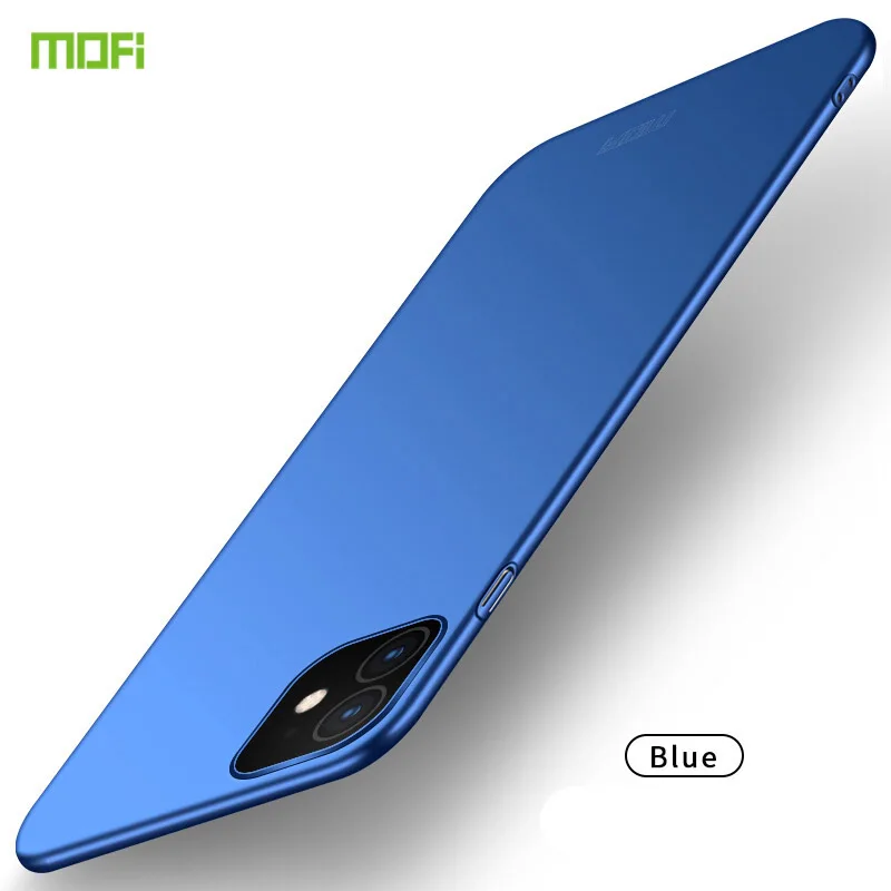 Для iPhone 11 Pro чехол Mofi роскошный классический матовый ПК Жесткий Чехол для телефона для iPhone 11 Pro Max пластиковый матовый чехол для iPhone 11Pro - Цвет: Синий