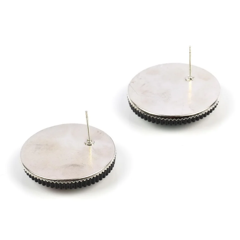 Florosy модные новые большие круглые серьги гвоздики с цветными бусинами и камнями