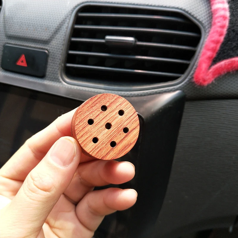 Автомобильный распылитель эфирного масла с вентиляционным зажимом деревянный