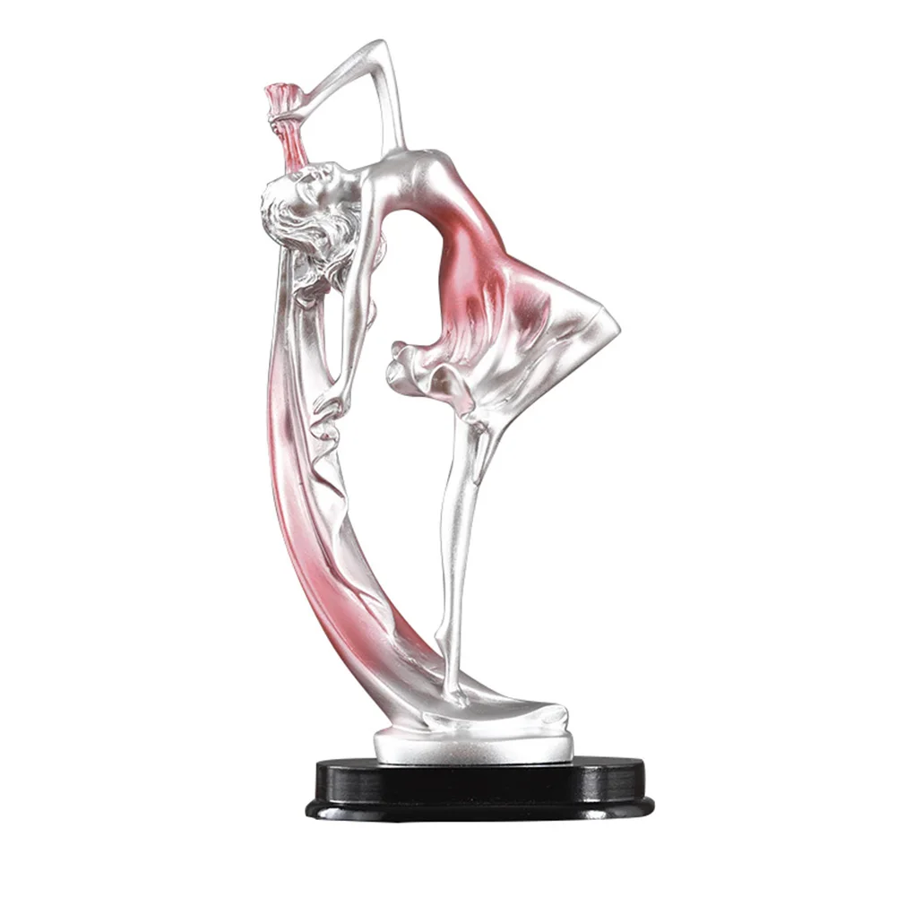 

Смола статуэтка Танцующая девочка Фигурка декоративные скульптуры настольное украшение дома THIN889