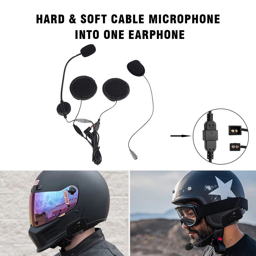 Аксессуары для мотоциклетного шлема гарнитура с микрофоном жесткий и мягкий