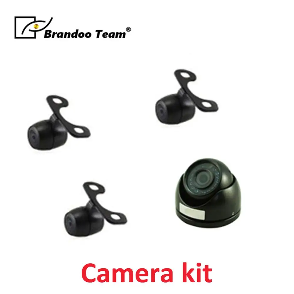 Camera kit 4-канальный мобильный видеорегистратор видеонаблюдения регистартор для автобуса, mdvr 4ch видео рекордер, Автомобильный видеорегистратор для такси, с поддержкой русского языка - Название цвета: Camera kit