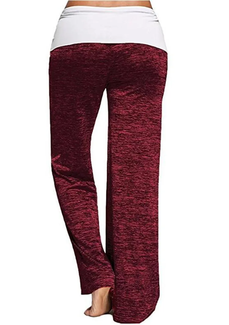

Hot style in Europe and the joining together of yoga quick-drying sports pants outdoor leisure wide-legged pants