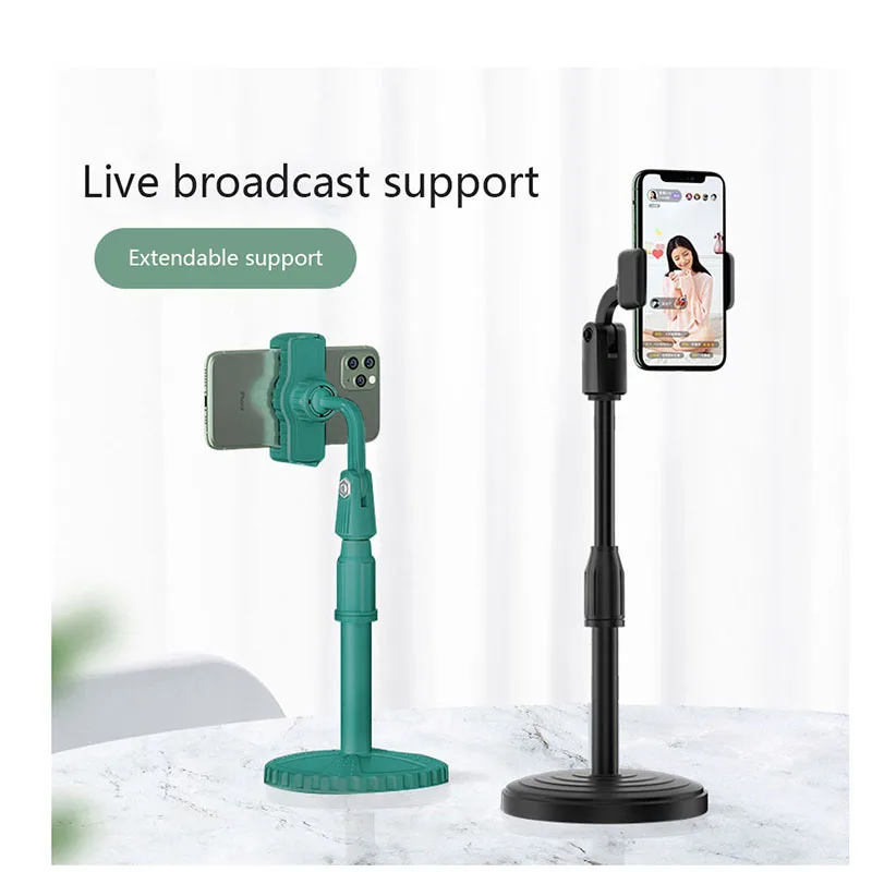 

Desktop Phone Holder Tablet Stand For Ipad Phones Universal Bracket Metal Telescopic Adjustable Height Angle Live Support