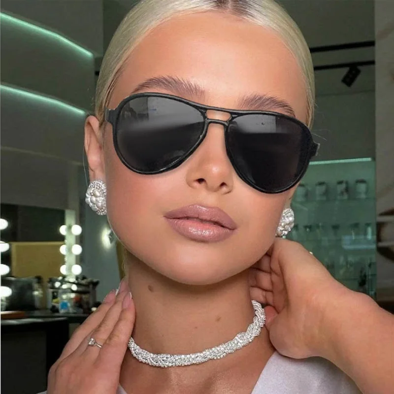 

Солнечные очки-авиаторы UV400 женские, модные солнцезащитные аксессуары большого размера с защитой от ультрафиолета, 2021