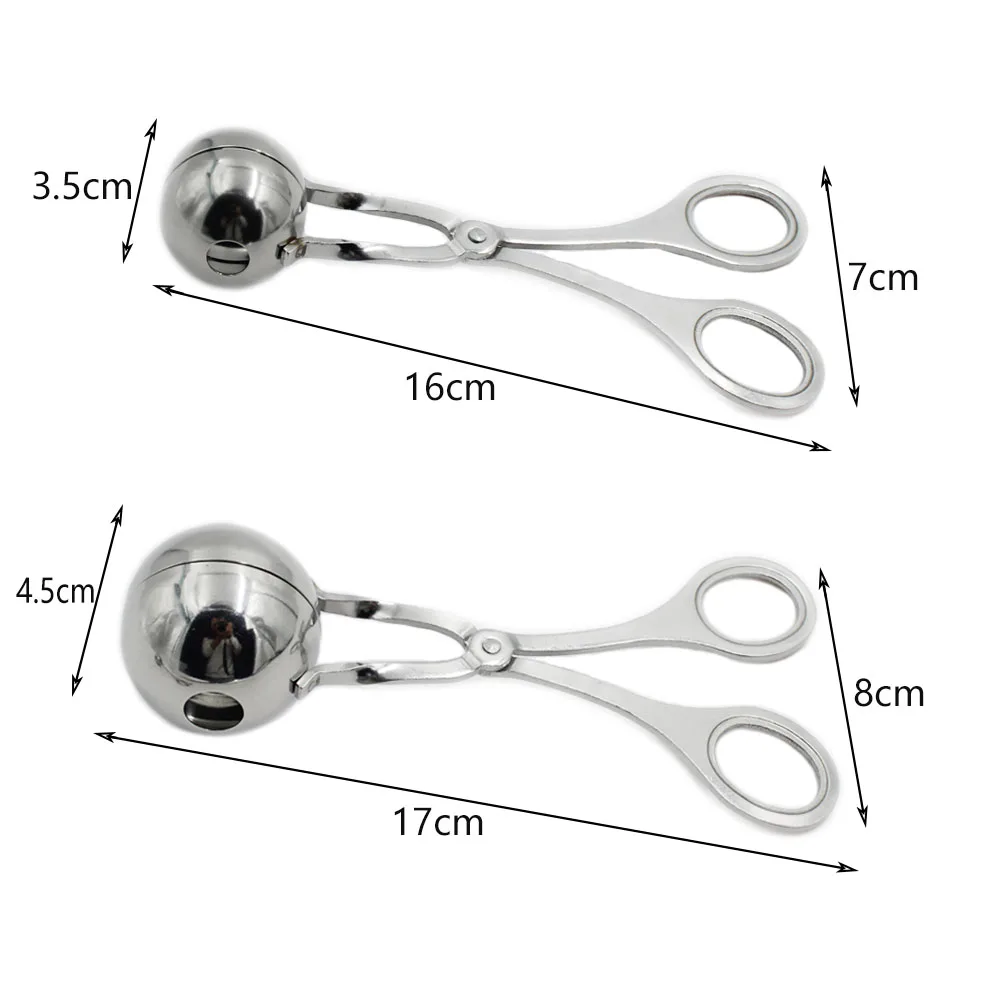 Kitchen Meatball Maker Stainless Steel Stuffed Clip DIY Fish Meat Rice Ball Mold | Дом и сад