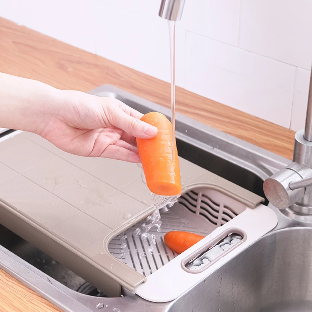 Утолщенная многофункциональная кухонная разделочная доска для хранения