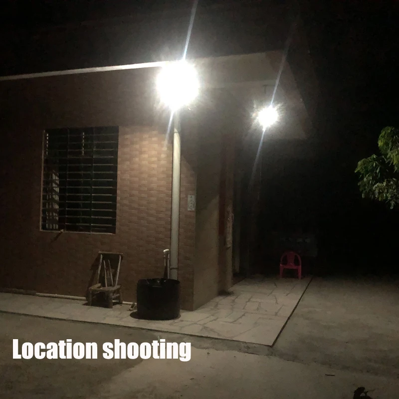 Двойной головкой Солнечный Лампа 15 Вт светильник супер яркий 12000 мАч батарея