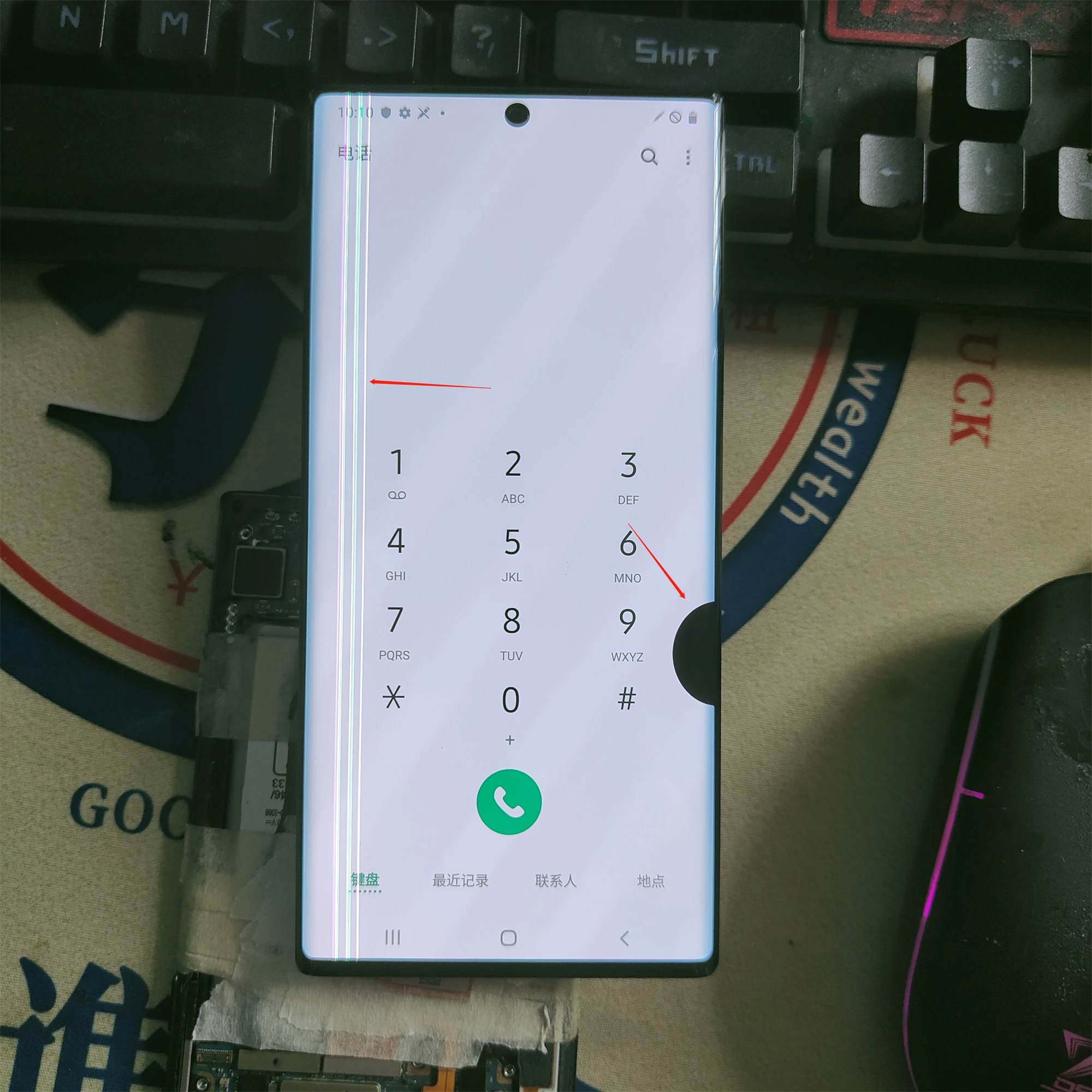 Оригинальный дефектный ЖК-дисплей для Samsung Galaxy Note 10 + N975F N975F/DS N975U Plus сенсорная