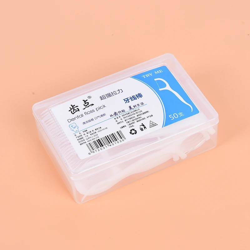 

50Pcs Dental Floss Flosser Picks Teeth Toothpicks Stick Tooth Clean Oral Care Drop Shipping