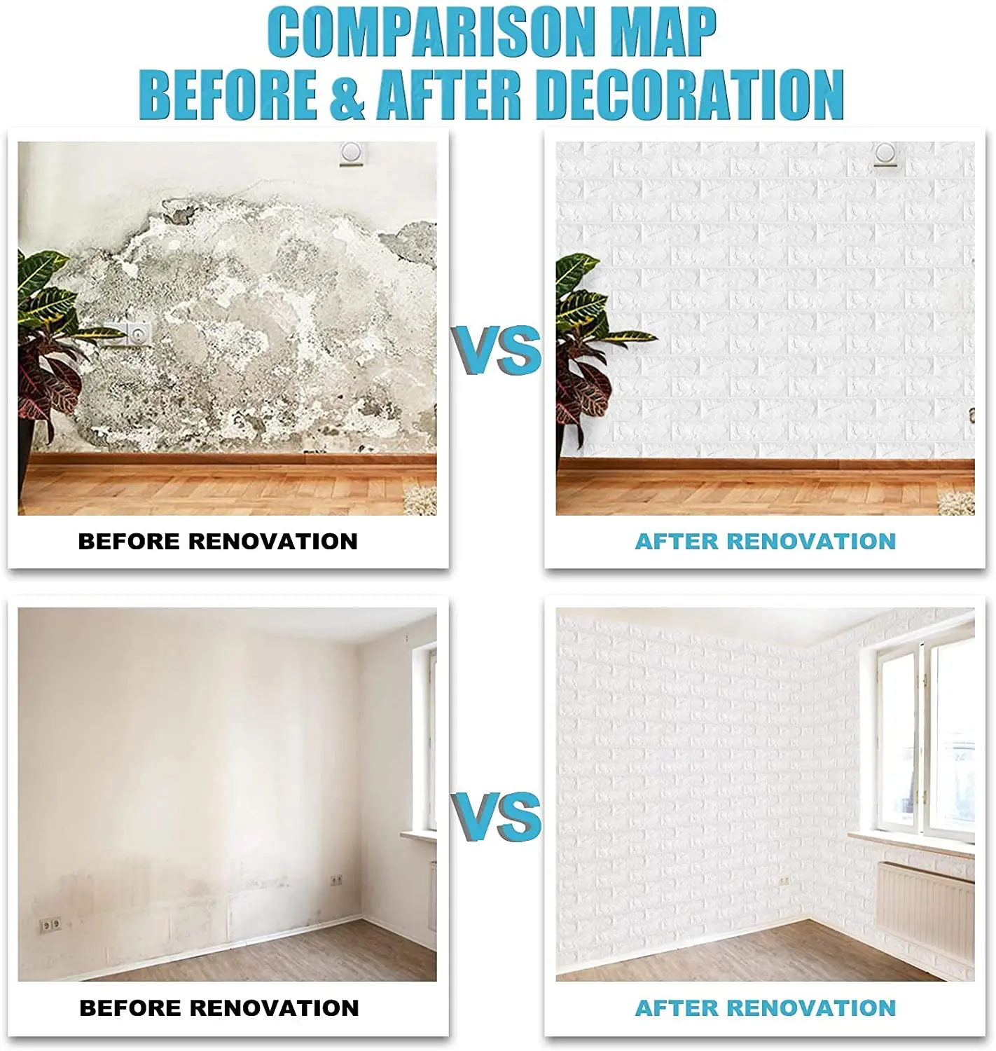 

3d Anti-mold Wall Stickers DIY Self-adhesive Environmentally Friendly Wallpaper for Kitchen