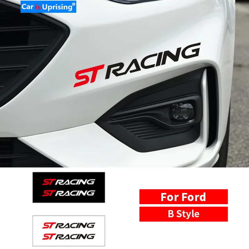 2 шт. ST автомобильные спортивные гоночные наклейки Передние на бампер для FORD FOCUS 3