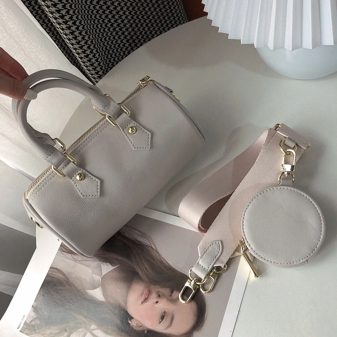 

Classic Genuine Cow Leather Women Top Handbag One Shoulder Bag Crossbody Bag 2021 The New Style Fashion 21cm