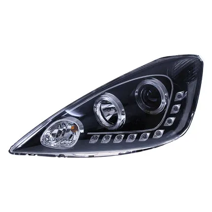 

Osmrk HID LED headlight assembly angel eye daytime running light with turn signal for Honda fit 2008