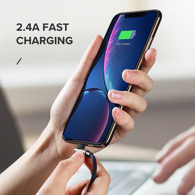 Фото Ugreen USB кабель для iPhone 13 Mini Pro Max 2.4A кабель для быстрой зарядки и передачи данных для iPhone X 11 8 мобильный телефон зарядное устройство кабель №5