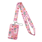 LX122 милая искусственная подвеска на шнурке с идентификационным знаком держатель мультяшная карточка для пропуска в тренажерном зале искусственная веревка для брелока USB брелок на шею