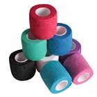 Цветной эластичный бандаж, самоклеящаяся повязка для фиксации спортивных наколенников, запястья, колена, боксерский бандаж