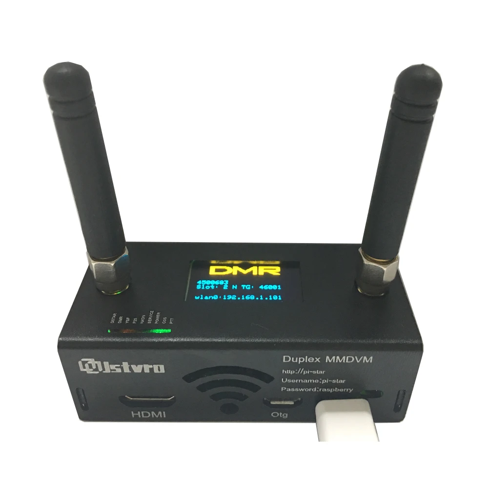Собранная дуплексная Simplex MMDVM плата Hotspot UHF VHF + OLED антенна чехол Комплект Поддержка