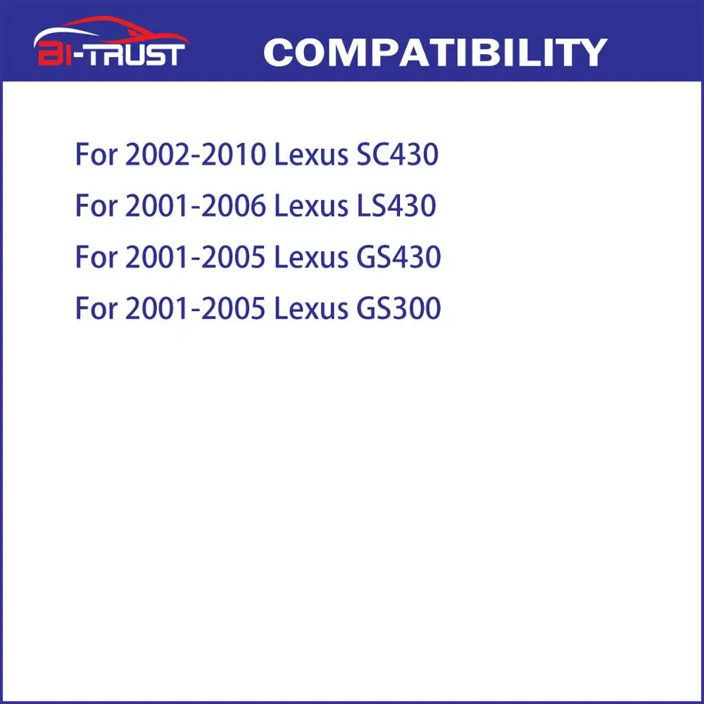 Сменный воздушный фильтр Bi-Trust для салона 2002-2010 Lexus SC430/2001-2006 LS430/2001-2005 GS430/2001-2005 GS30 |