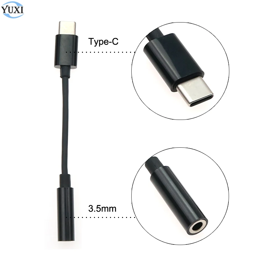 Адаптер для наушников YuXi с разъемом USB C 3 5 и штекером AUX мм аудиокабель Huawei P20 P30 Pro