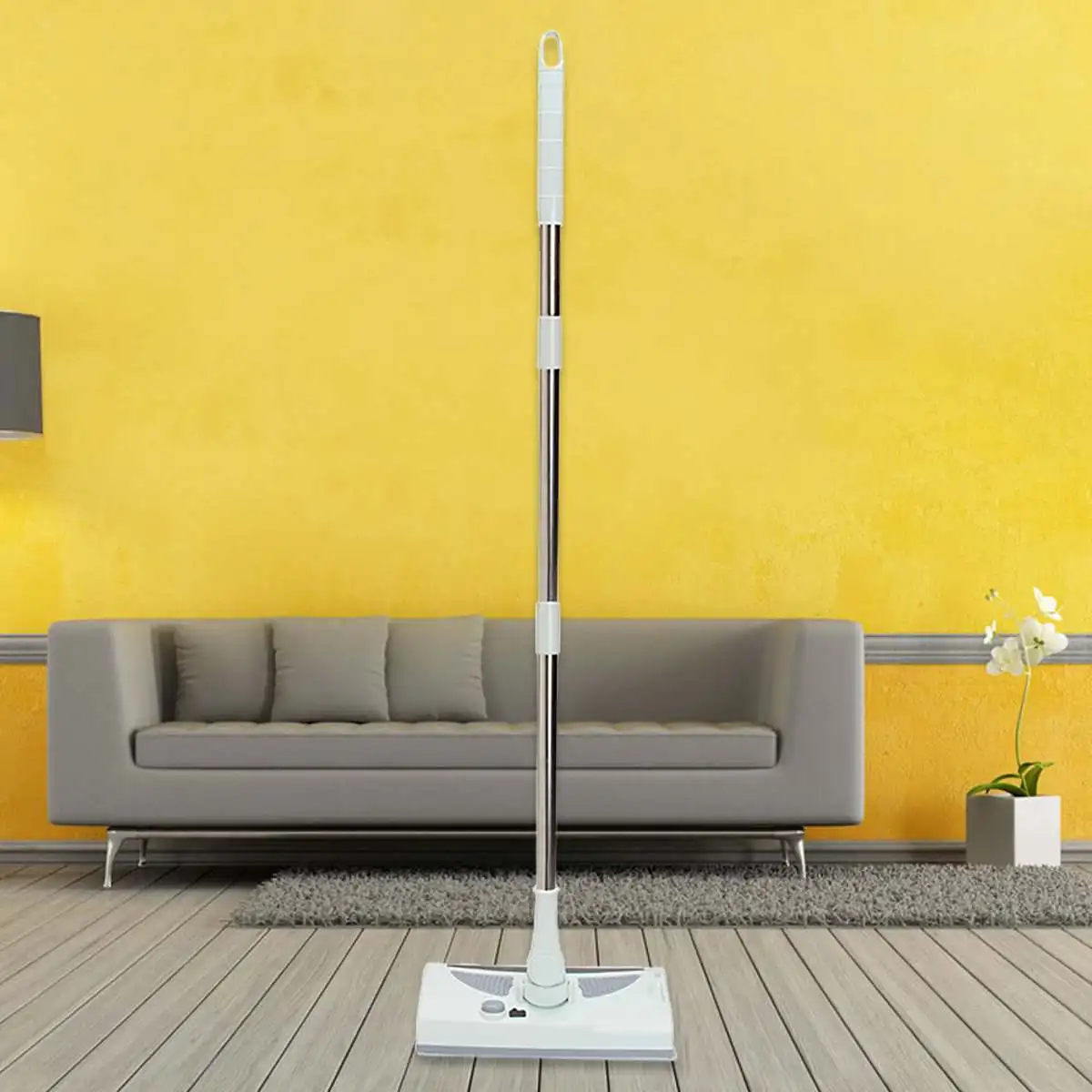 

Ultra Quiet Mini Home Wireless Electric Vacuum Cleaner Hand Push Sweeper Spinning Broom Mop Household Cleaning Supplies 110/220V