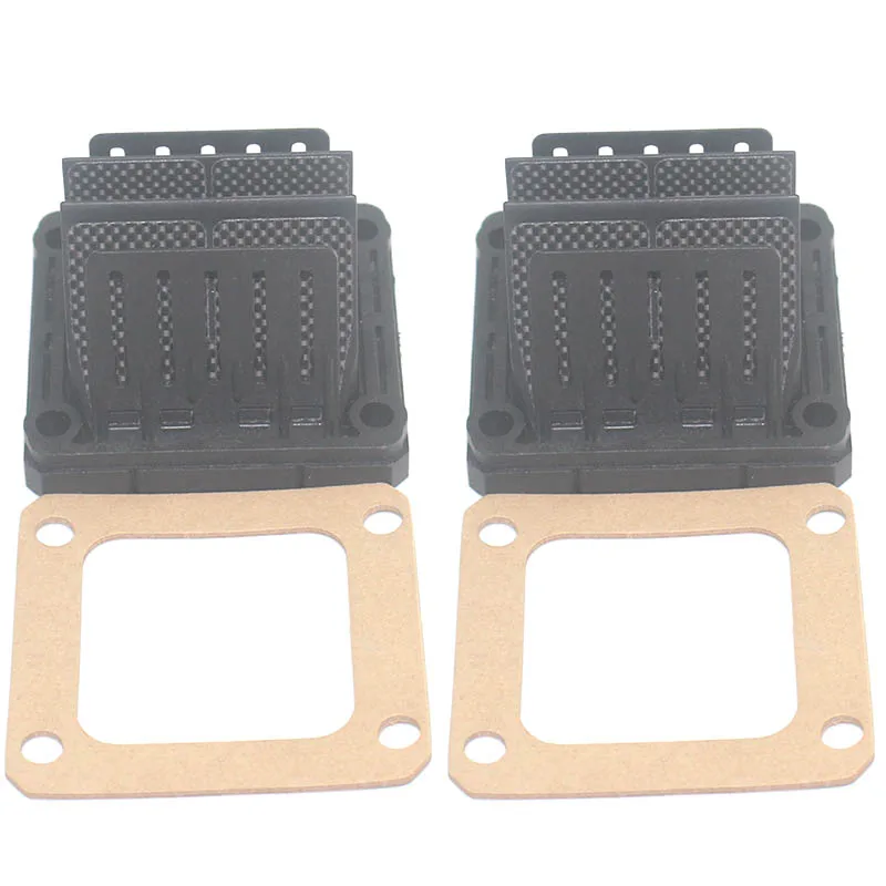 2 шт., впускной клапан для двигателя мотоцикла Banshee YFZ350, 1987-2006, YFZ RD, 350, 400, 250, углеродное волокно