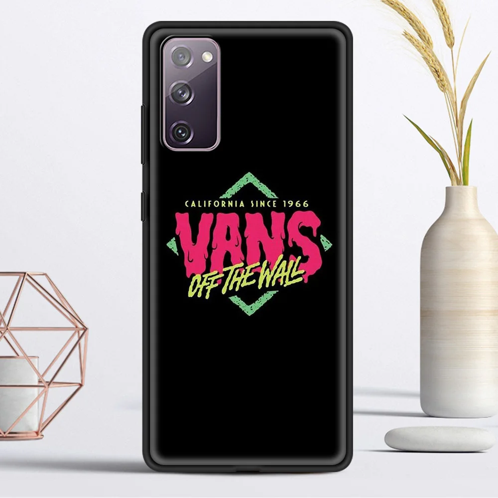 

Soft Case for Samsung Galaxy S20 FE S21 S20 Utra Plus Luxury Cover S10 S10E S9 S8 Plus 5G Shell Coque Vans Luxury Brand